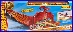 6 Lane Raceway Track Playset Lights Sounds 6 164 Scale Cars 8Ft Roll Up Storage