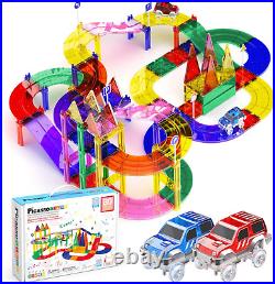 80-Piece Magnetic Race Car Track Building Set STEM Learning Toy