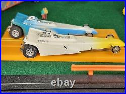 AFX 4GEAR Dragsters #1794 2 CAR SET, Both Run, Nice Display, Includes Track