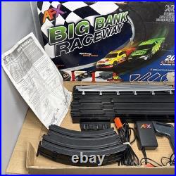 AFX BIG BANK Raceway 70293 HO Slot Car Track Set withTri-Power Pack Mega G No Cars
