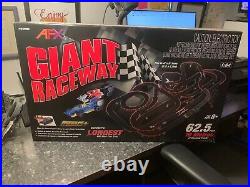 AFX Giant Raceway 62.5' HO Slot Car Track Set withTri-Power Pack Brand New MIB