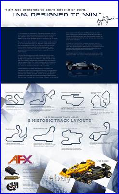 AFX Limited Ed. Ayrton Senna Slot Car Track Race Set 8 different F1 Tracks 22112