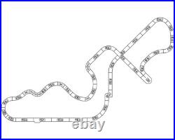 AFX Mega G+ Senna Limited Edition 80s Formula Slot Car Track Set AFX22112