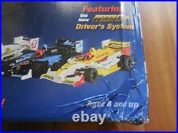 AFX Mega G+ Super International Raceway 4 Formula 1 Cars Fits Auto World 21018