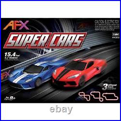 AFX/Racemasters Super Cars 15-Foot Mega G+ HO Slot Car Track Set AFX22032 HO