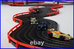 AFX Super International 4 Lane Mega G+ HO Slot Car race Track Set Tri-Power MG+