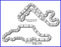 AFX Super International 4 Lane Mega G+ HO Slot Car race Track Set Tri-Power MG+