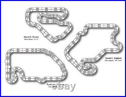 AFX Super International 4 Lane Mega G+ HO Slot Car race Track Set Tri-Power MG+