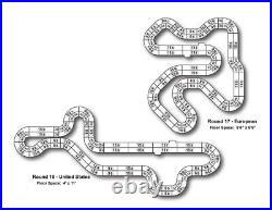 AFX Super International 4 Lane Mega G+ HO Slot Car race Track Set Tri-Power MG+