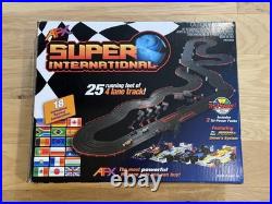 AFX Super International Mega 4 Lane Race Track Slot Cars Preowned PN 21018