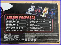 AFX Super International Mega 4 Lane Race Track Slot Cars Preowned PN 21018