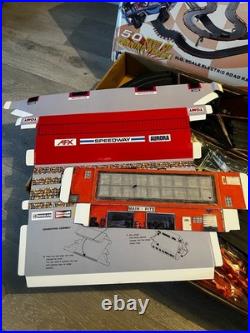 AFX TOMY Champion Rally 9941 Super G Track Set Cars Bkgrnd 50 Ft Complete WORKS