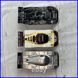 AFX/Tomy Racemasters 4-Way Split Electric Slot Car Set 3 Cars, Track & Box READ