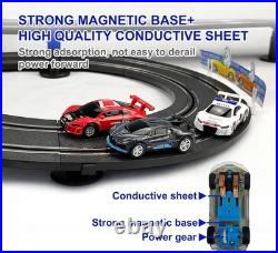 AGM MASETCH High-Speed Slot Car Racing Set with 4 Licensed Vehicles, 13.5m Track