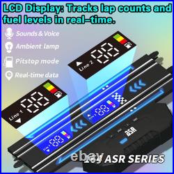 AGM MASETCH Slot Car Racing Set with LED Lap Counter, High Speed, Fuel Pit Stop