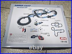 AGM MASTECH Slot Car Race Track Set, High Speed Series Tram Dual Track Set wi