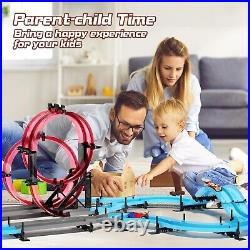 AIQI Slot Car Race Track Sets, Electric Race Car Track with 2 High-Speed Slot