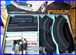 AURORA MM SEARS #1981 T-JET 2 LANE HO Slot Car Race Track Set 2 Cars Box+ TYCO