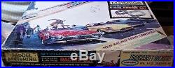 AURORA MODEL MOTORING HO #1308 TJet 4 LANE Slot Car Race Track Set 4 Cars TYCO