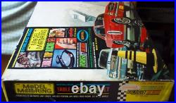 AURORA T-JET #1316 INTERNATIONAL 2 LANE HO SLOT CAR RACE TRACK SET With2 CARS AFX AURORA T-JET #1316 INTERNATIONAL 2 LANE HO SLOT CAR RACE TRACK SET With2 CARS AFX