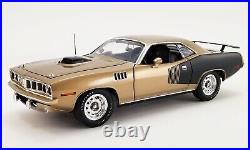 Acme 1/18 1971 Plymouth Hemi Cuda Gold Leaf Super Track Pack A1806126 Limited