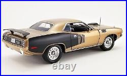 Acme 1/18 1971 Plymouth Hemi Cuda Gold Leaf Super Track Pack A1806126 Limited