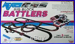 Afx Aurora Big Block Battlers Ho Slot Car Set 9117 40' Track 100% Complete