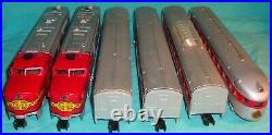 American Flyer Passenger Train Set 2 Diesels 4 Cars Track Transformer