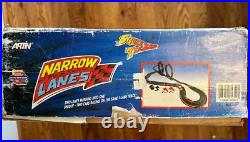 Artin Narrow Lanes Squeezer Teezer Slot Car Racing Track Box Set #84340 Tested
