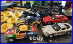 Artin Rare Slot Car Set Grand Team Challenge Four Racers 65 1/2 Foot Track Artin Rare Slot Car Set Grand Team Challenge Four Racers 65 1/2 Foot Track