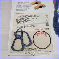 Aurora AFX Model Motoring Slot Car Set with Track Cars & Box 1608 Untested Vintage Aurora AFX Model Motoring Slot Car Set with Track Cars & Box 1608 Untested Vintage