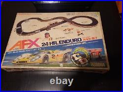 Aurora AFX Slot Car Race Track Set JACKIE STEWART 24 Hr Enduro Read Description