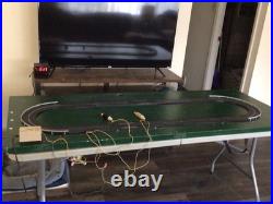 Aurora HO T. Jet Slot car Track Set With 2 Cars (Tested)