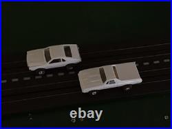 Aurora HO T. Jet Slot car Track Set With 2 Cars (Tested)