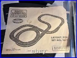 Aurora Model Motoring HO Scale 2-Lane Racing Slot Car Track 1967