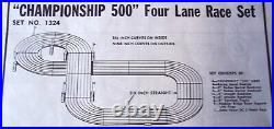 Aurora Tjet Good Ho #1324 Slot Car 4 Lane Race Track Set 4 Running Cars Afx Tyco