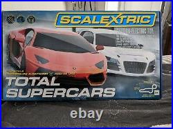 Authentic Scalextric Total Supercars Remote Control Cars With Track/Accessories