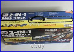 Auto World 2 IN 1 Race Track Electrical Slot Car Track NHRA Pro Racing