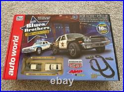 Auto World AW Blues Brothers 18' Slot Car Racing Track Set New in Box