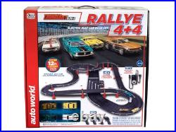Auto World Rallye 4x4 Four Lane 12' Slot Car Set Wireless Controllers Auto World Rallye 4x4 Four Lane 12' Slot Car Set Wireless Controllers