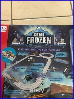 Auto World Semi Frozen 14' HO Scale Slot Car Race Track Set BRAND NEW