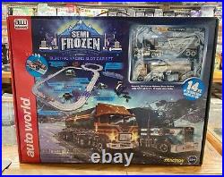 Auto World Semi Frozen 14' HO Scale Slot Car Race Track Set SRS339