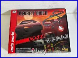 Auto World Slot Car Track Knight Rider K. I. T. T vs K. A. R. R In Box 16' Track Rare