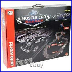 Auto World/Vrc Hobbies Muscle Car Mayhem HO Scale Slot Car Race Set CP7605