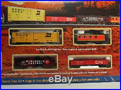 BACHMANN HO BNSF RAIL CHIEF FREIGHT SET 706 train box car ez track engine 00706