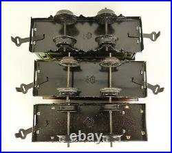 BING #7138103 PREWAR PASSENGER SET WithCLOCKWORK CAST IRON LOCO & CARS-EX. IN OB