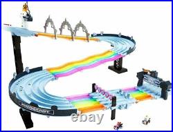 BRAND NEW Hot Wheels Mario Kart Rainbow Road King Boo Raceway Race Track Set