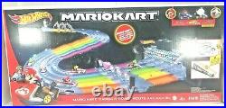 BRAND NEW Hot Wheels Mario Kart Rainbow Road Raceway Race Track Set In Stock