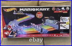 BRAND NEW Hot Wheels Mario Kart Rainbow Road Raceway Track Set