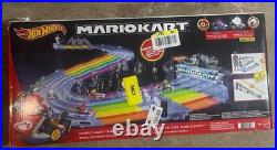 BRAND NEW Hot Wheels Mario Kart Rainbow Road Raceway Track Set